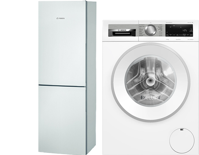 Bosch Koelvriescombinatie + Bosch Wasmachine afbeelding