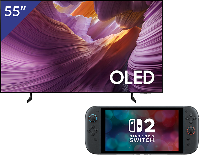 Samsung 55 inch OLED 4K TV + Nintendo Switch 2 afbeelding