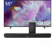 Samsung 55 inch/140 cm QLED TV + DN-DHT-S416