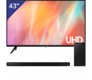 Samsung UHD LED TV + Soundbar met Subwoofer 