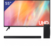 Samsung UHD LED TV + Soundbar met Subwoofer 