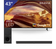 Sony 43 inch Ultra HD TV + Soundbar met Subwoofer
