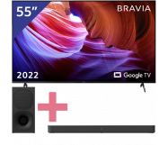 Sony UHD LED TV + Soundbar met draadloze Subwoofer