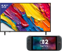 LG 55 inch QNED 4K TV + Nintendo Switch 2