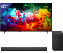 LG 65 inch QNED TV + LG Soundbar met Subwoofer