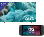 Samsung 65 inch QLED 4K TV + Nintendo Switch 2