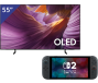 Samsung 55 inch OLED 4K TV + Nintendo Switch 2