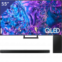 Samsung 55 inch QLED TV + Soundbar met Subwoofer