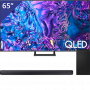 Samsung 65 inch QLED TV + Soundbar met Subwoofer
