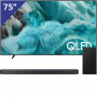 Samsung 75 inch QLED 4K TV + Soundbar met Subwoofer