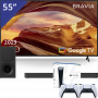 Sony 55 inch LED TV + Playstation 5 + Soundbar met Subwoofer