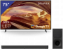 Sony 75 inch Ultra HD TV + Soundbar met Subwoofer 