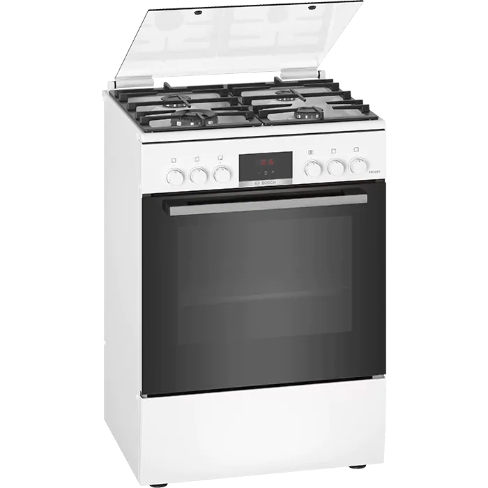 Bosch EXCLUSIV 66 liter Gas Elektro Fornuis HXN390I20N Skala