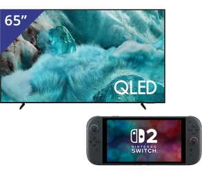 Samsung 65 inch QLED 4K TV + Nintendo Switch 2