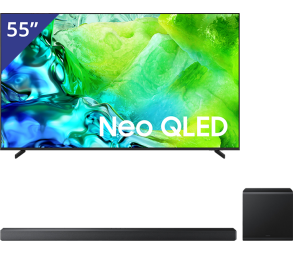 Samsung 55 inch Neo QLED TV + Soundbar met Subwoofer