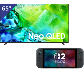 Samsung 65 inch Neo QLED TV + Nintendo Switch 2