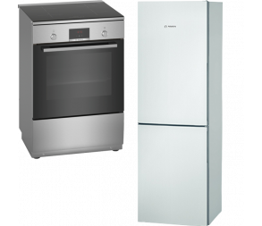 Bosch Koelvriescombinatie + Bosch Inductiefornuis