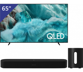 Samsung 65 inch TV + Sonos Beam + Sub mini