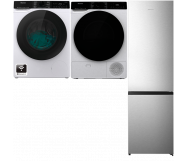 Hisense Koelvriescombinatie + Wasmachine + Droger