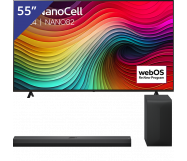 LG 55 inch TV + LG Soundbar met Subwoofer