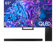 Samsung 65 inch QLED TV + Soundbar met Subwoofer