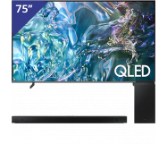 Samsung 75 inch QLED 4K TV + Soundbar met Subwoofer