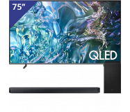 Samsung 75 inch QLED 4K TV + Soundbar met Subwoofer