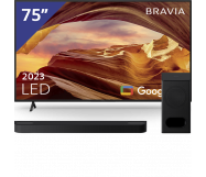 Sony 75 inch Ultra HD TV + Sony Bravia Theatre Bar + Subwoofer