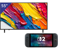 LG 55 inch QNED 4K TV + Nintendo Switch 2
