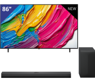 LG 86 inch QNED TV + LG Soundbar met Subwoofer