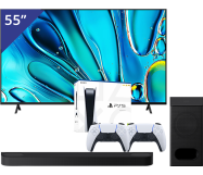 Sony Bravia 55 inch LED TV + Playstation 5 + Soundbar met Subwoofer