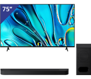 Sony Bravia 75 inch Ultra HD TV + Sony Bravia Theatre Bar + Subwoofer