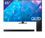 Samsung 65 inch QLED TV + Soundbar met Subwoofer  