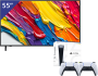 LG 55 inch QNED TV + PlayStation 5
