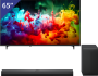 LG 65 inch QNED TV + LG Soundbar met Subwoofer