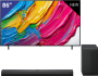 LG 86 inch QNED TV + LG Soundbar met Subwoofer