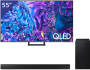 Samsung 55 inch QLED TV + Soundbar met Subwoofer