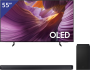 Samsung 55 inch OLED TV + Soundbar met Subwoofer