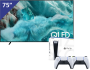 Samsung 75 inch QLED TV + PlayStation 5