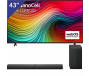 LG 43 inch TV + LG Soundbar met Subwoofer