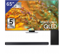 Samsung 65 inch QLED TV + Soundbar met Subwoofer
