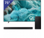 Samsung 75 inch QLED 4K TV + Soundbar met Subwoofer