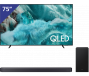 Samsung 75 inch QLED 4K TV + Soundbar met Subwoofer