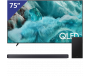 Samsung 75 inch QLED 4K TV + Soundbar met Subwoofer