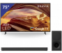 Sony 75 inch Ultra HD TV + Soundbar met Subwoofer 