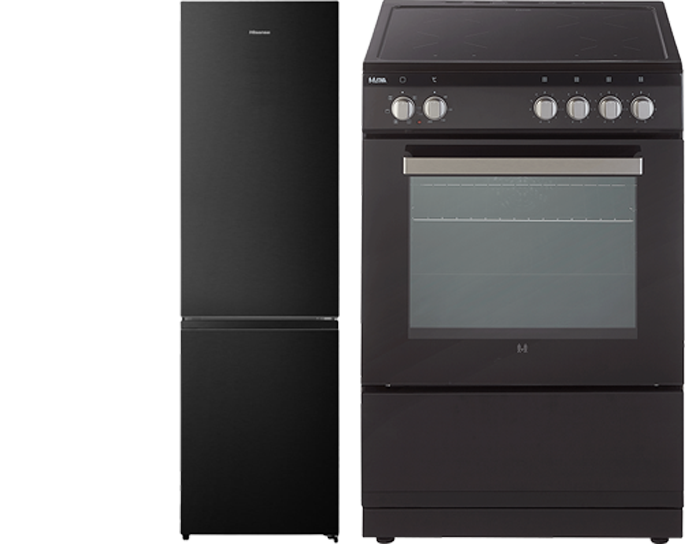 Etna Fornuis + Hisense Koelvriescombi afbeelding