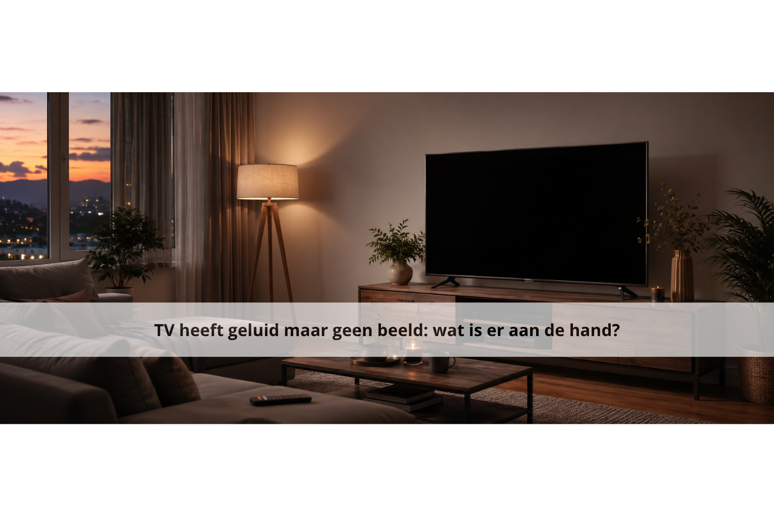 TV heeft geluid maar geen beeld: wat is er aan de hand?