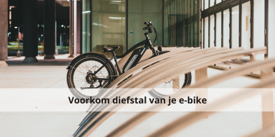 Voorkom diefstal van je e-bike