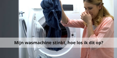 Mijn wasmachine stinkt. Hoe los ik dit op?