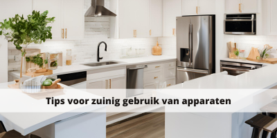 Tips voor zuinig gebruik van apparaten